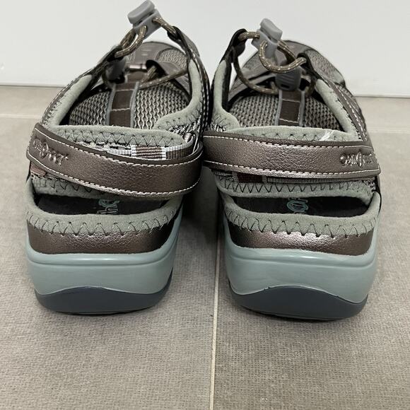 Orthofeet Verona Womens 8B Pewter Adjustable Sandals Comfort Orthopedic Shoes - Picture 4 of 7